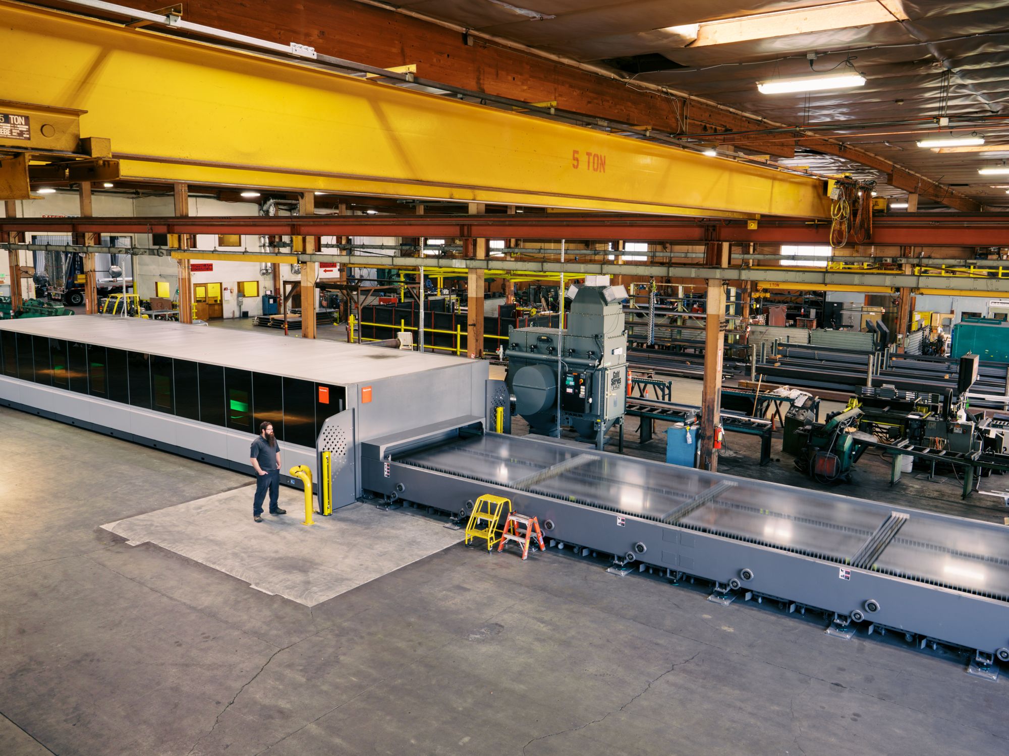 A photo of Capital Industries' Bystronics ByCut Smart 12025 15 Kw Fiber Laser