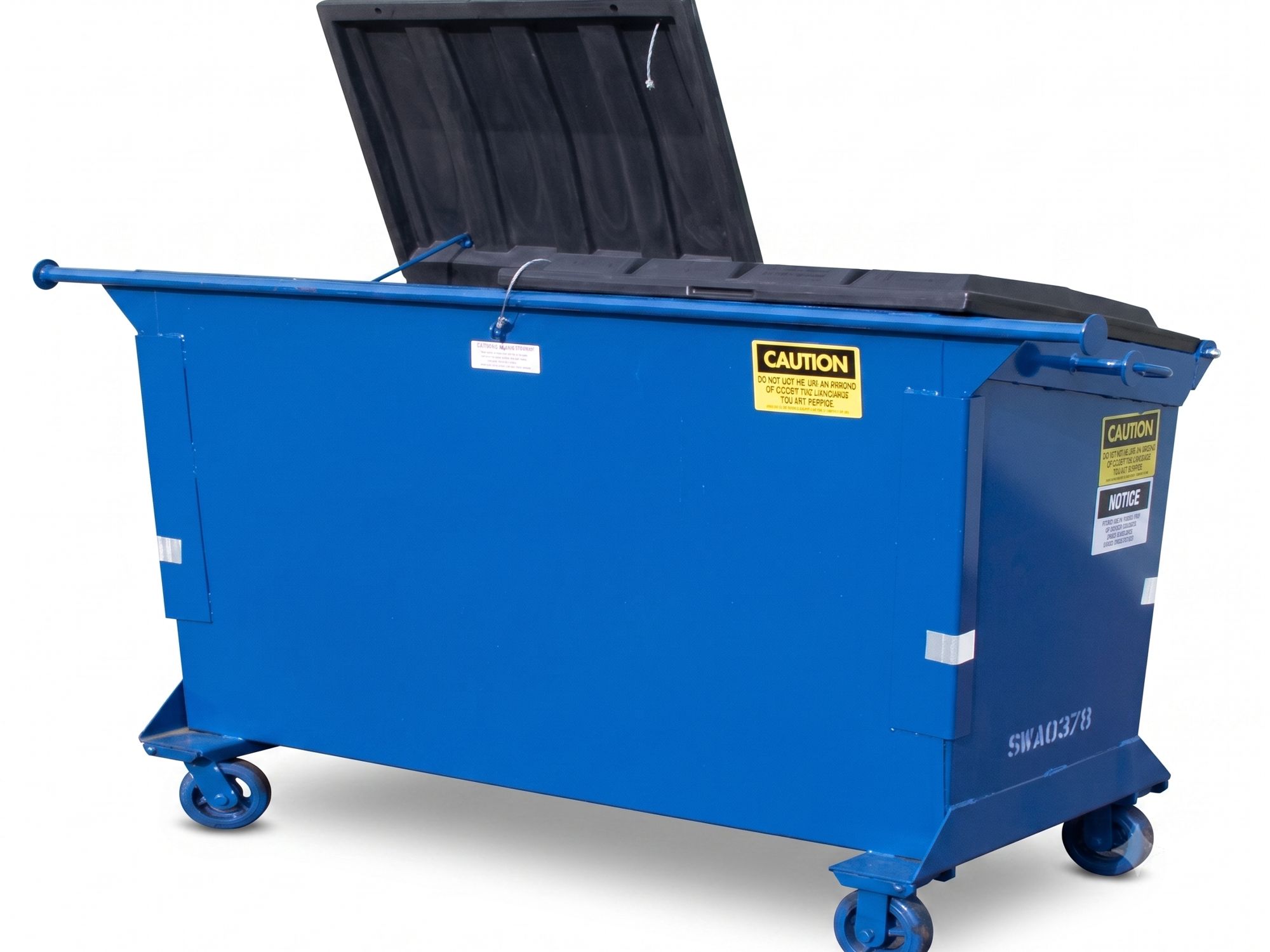 1 cubic yard rear load container