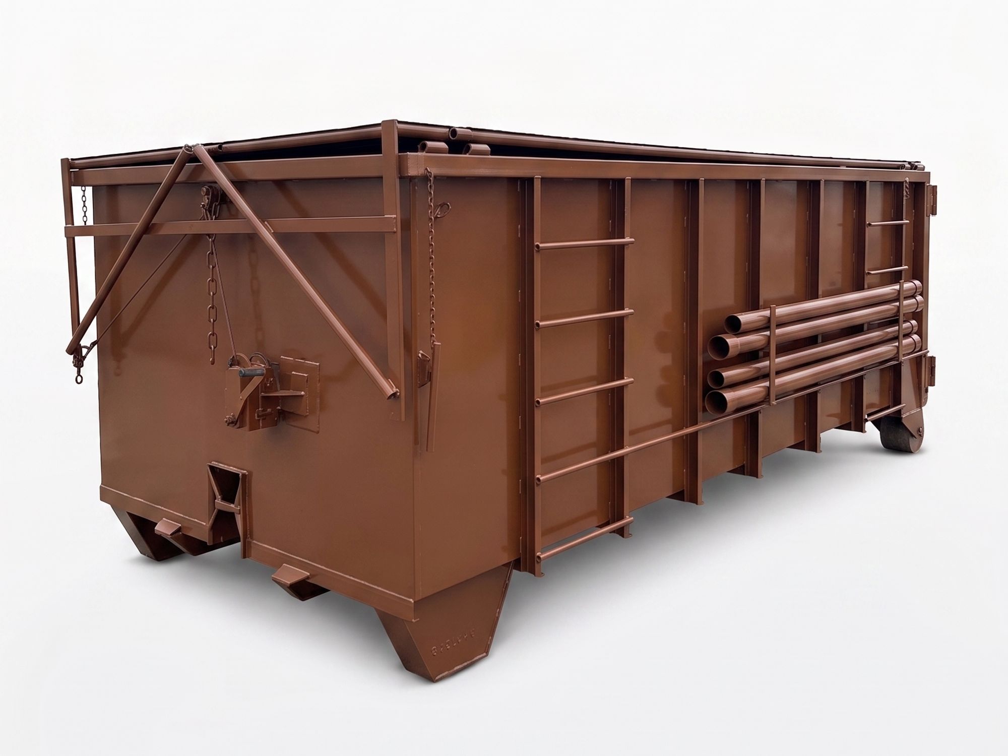 20 cu yd roll-off with lid
