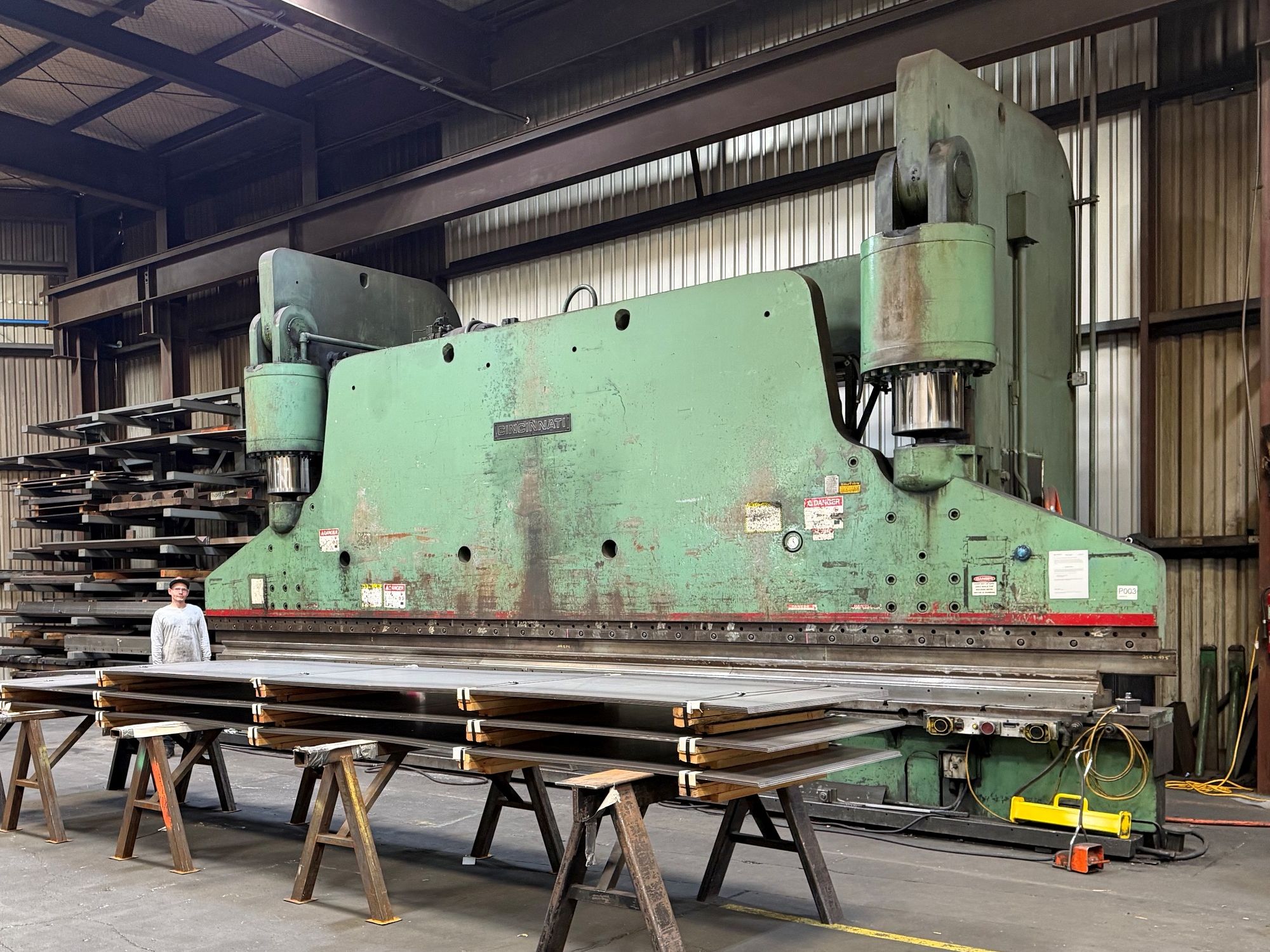 Capital's other large press brake work center – 30 ft X 1250 ton capacity