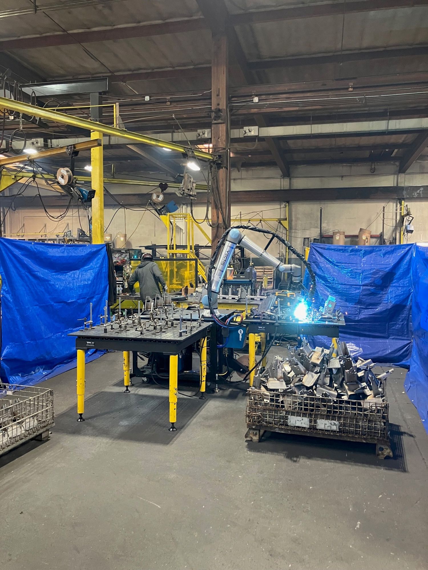 High volume precision fabrication Cobotic welding application