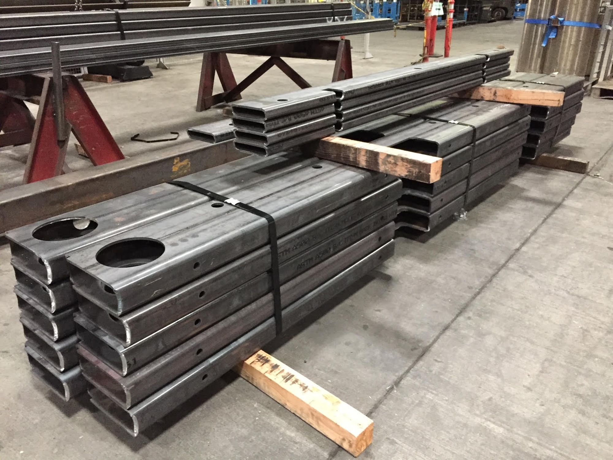 Finished metal pieced fromed by a press brake
