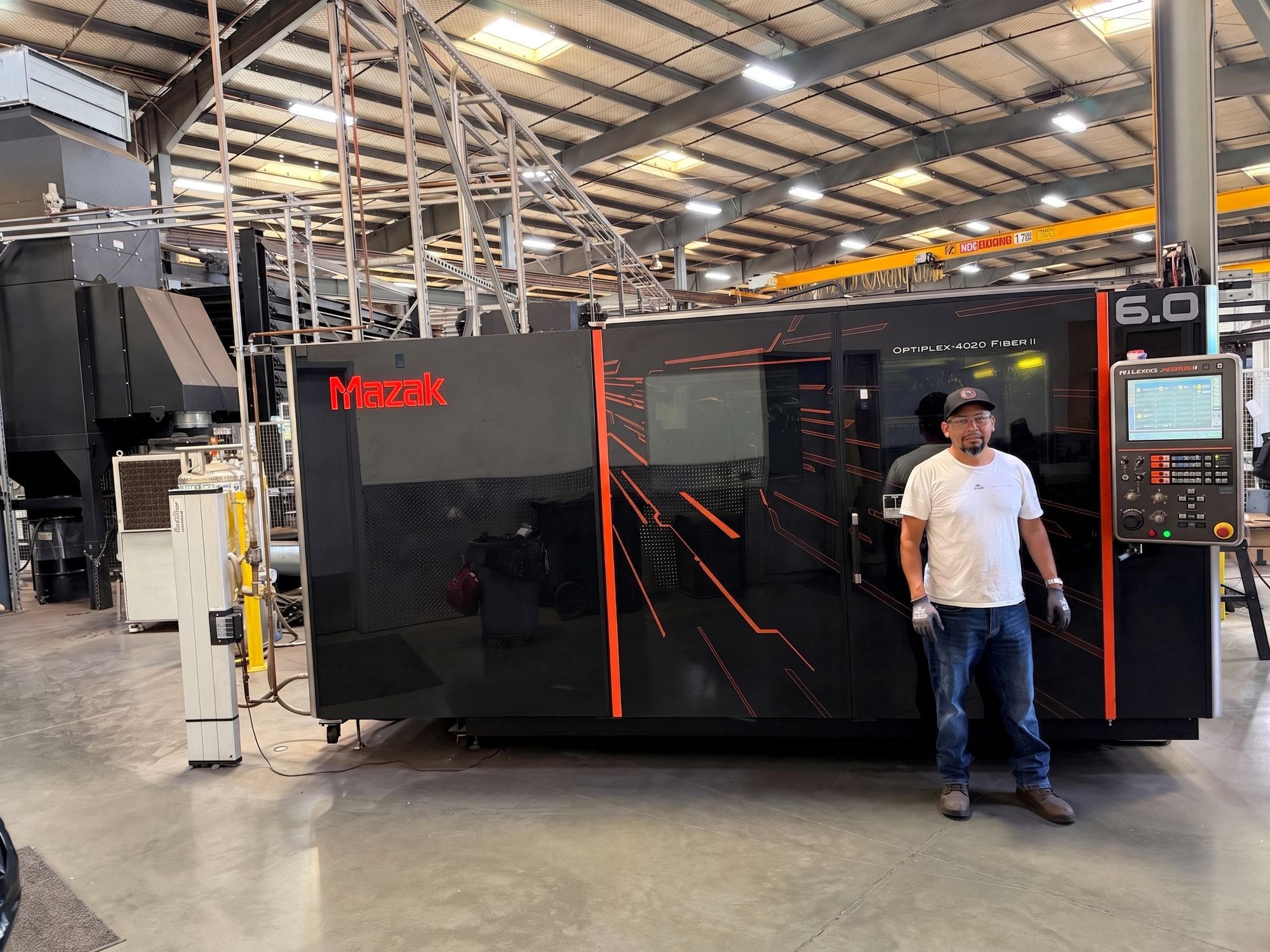 Mazak 6kW fiber laser automated cell